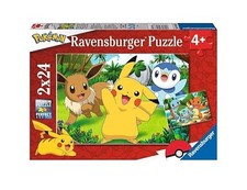 Ravensburger - Puzzle Enfant - Lot de 2 Puzzles 24 pièces - Pikachu et Ses Amis/