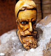 PIPE FUME CIGARETTE  EN ÉCUME DE MER SCULPTÉE"   tete de Zouve (grosse piece)