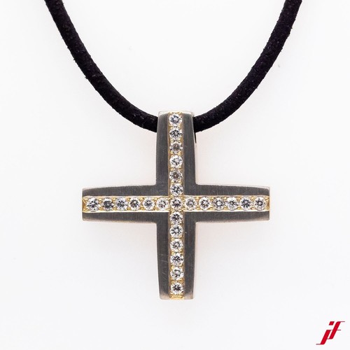 Collier avec pendentif - avec, croix