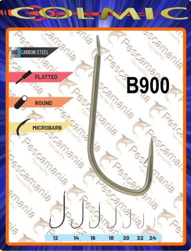 Hameçon colmic b900 droit - hameçon,