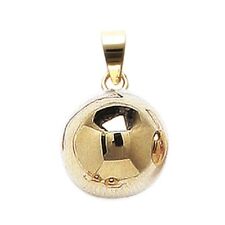 Pendentif Moderne Boule Plaqué Or 18 Carats 750/1000 Bijoux 