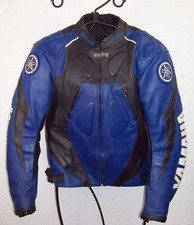 BLOUSON Moto en CUIR YAMAHA Ado / Homme, Taille XS ----- (BMH_121)