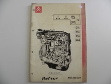 Manuel d'atelier CITROEN moteur essence TU de 04 / 87