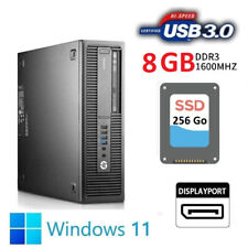 PC HP EliteDesk 705 G2 SFF AMD A4 PRO-8350B  8 Go - SSD 256Go  Win 11