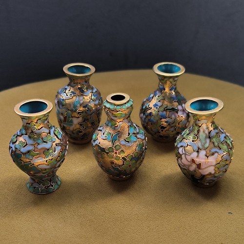 Lot mini vases - de, 5
