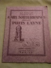La mise en valeur des eaux souterraines Puits Laynes sources 1926 pompe forage