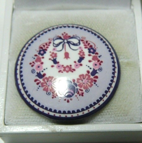 Broche ronde florale - broche,