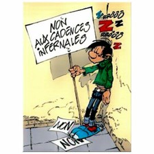 Plaque métal  Gaston Lagaffe