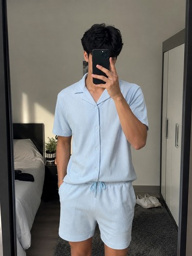 Zayne bleu ciel chemise - ciel,