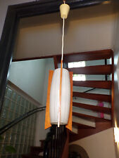 SUSPENSION VINTAGE-VERRE-TECK-DESIGN 50 60 70-SCANDINAVE