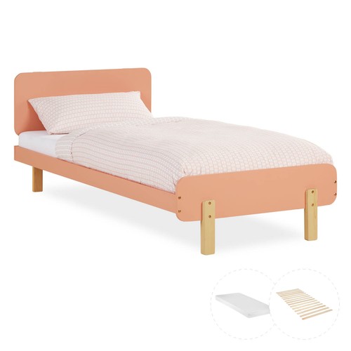 Lit enfant 90x200 rouge - lit, cm