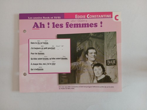 Carte fiche eddie - carte,