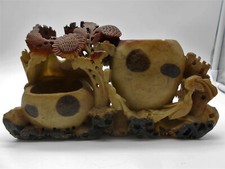 ENCRIER / POT A PINCEAU FLEURS