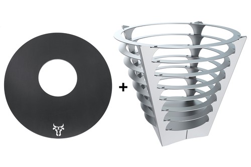 Panier feu rond tonneau - feu,