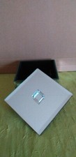 ANCIEN COFFRET A BIJOUX FEUTRÉ - EN VERRE MIROIR 4 FACES AVEC COUVERCLE 10,5x6 