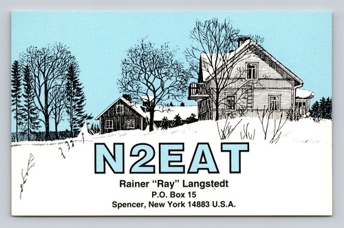 Ham radio qsl n2eat - radio, spencer
