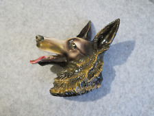 tête de chien colley,sculpture,faïencerie jema hollande