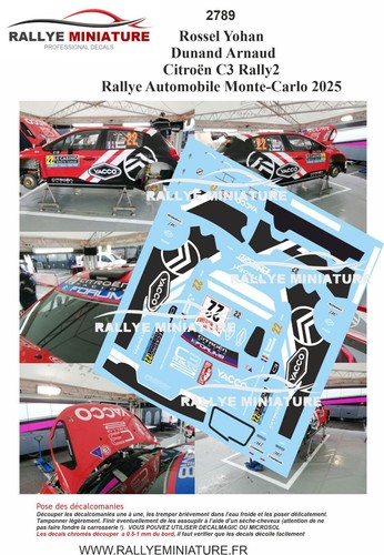 Decals ref 2789 citroen - 1/32,