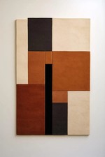 Tapis abstrait touffeté à la