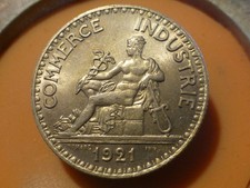 2 FRANCS - COMMERCE (Br/Alu) - 1921 - RARE QUALITE SPL !