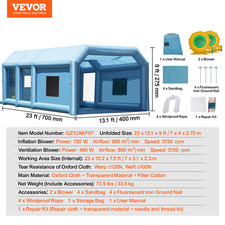 VEVOR Cabine de Peinture