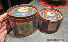 (2) Ancienne Grosse Boite Vide 1KG 500Gr Cire KIWI à Nettoyage Cirage de Meuble