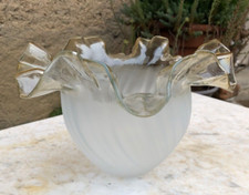 GRANDE TULIPE DE LAMPE A PÉTROLE "BACCARAT ST LOUIS CLICHY"?