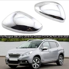 Coque Retroviseur Chrome pour Peugeot 208 2008 Citroën C3 C4 A Coller Ou Échange