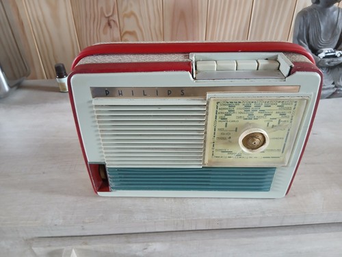 Philips radio vintage portable - vintage,