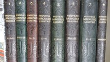 Nouveau Larousse illustré. 7 volumes plus un supplément. Dicti...