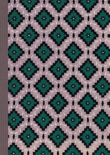 Carnet blanc motif losanges - carnet,