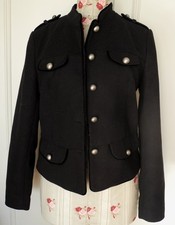 Veste chaude PROMOD 40 noire liseré velours beaux boutons métal