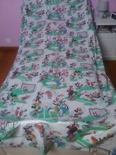 Vintage Drap Plat Mickey Minnie Et Amis Disney multisport NO CTI