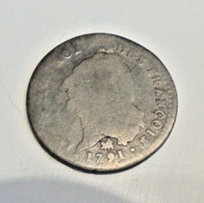 LOUIS XVI 15 SOLS ARGENT  1791 B   petit tirage
