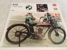 Carte moto Puch 175 sport Harlette 1925 collection Atlas motorbike Autriche