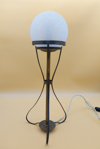 Lampe art déco - , laiton