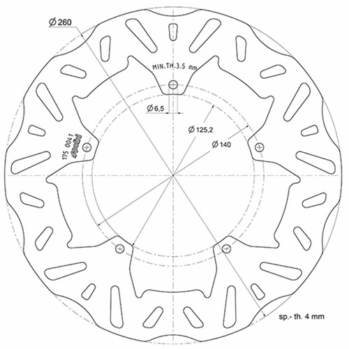 Disque frein moto polini - frein,