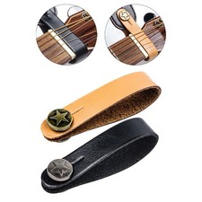 Sangle de guitare en cuir PU, verrouillage de la sangle de tête de guitare,