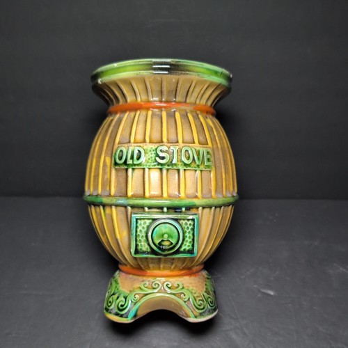Lefton pot belly stove planter