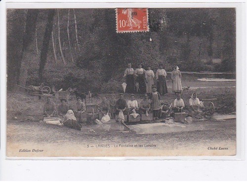 Landes fontaine et les - landes:,