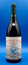 STANISLAS BOUTEILLE DE VIN ÉTIQUETTE EN SÉRIGRAPHIE BAUJOLAIS VILLAGE 1996