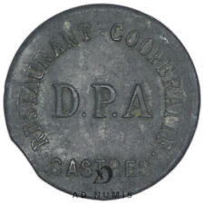 France jeton nécessité 5 centimes Restaurant coopératif Castres DPA Fauté clippé