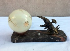 LAMPE DE CHEVET - MARBRE -OISEAU - ANCIEN - REGULE - VINTAGE