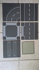 Lot 6 plaques LEGO grise