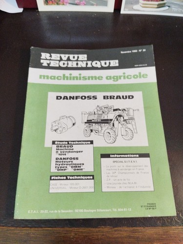 Revue technique machinisme - revue,