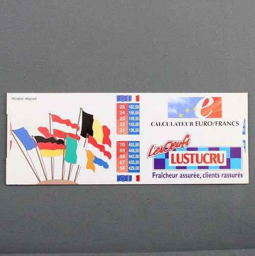 Calculateur euro francs - euro/francs, les