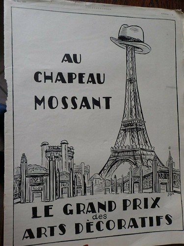 Mossant chapeau tour eiffel - chapeau,