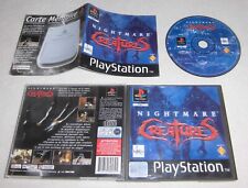 Playstation PS1 Nightmare Creatures [PAL Fr] Black Label CIB Boîte Notice JRF