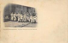 CPA GUERRE EQUIPE D'EMBARQUEMENT LE PONT MOBILE POUR LES CHEVAUX (dos non divisé