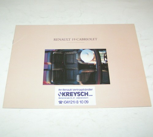 Prospectus brochure renault - brochure,
